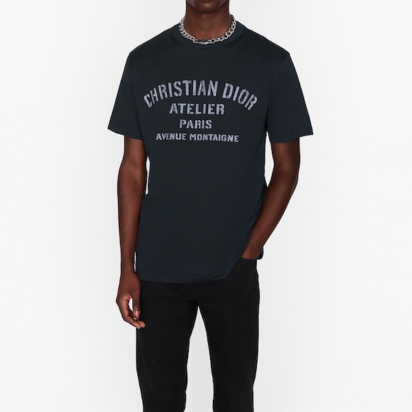 디올 아뜰리에 로고 티셔츠
