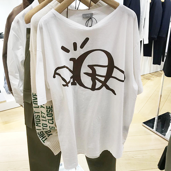 디올 캑터스 잭 오버사이즈 티셔츠