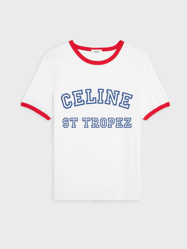 셀린느 생트로페 70&#039;s 코튼 저지 티셔츠
